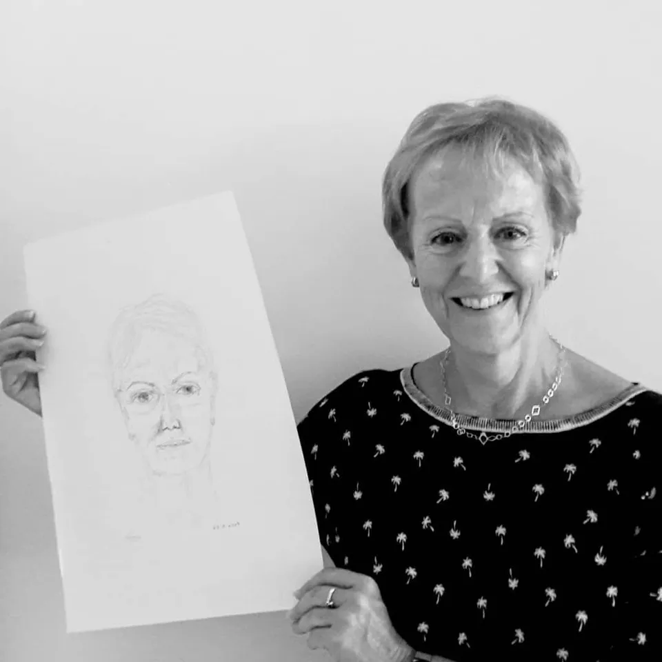 erwachsene mit selbstportrait, 2019 • Foto: Katharina Reich