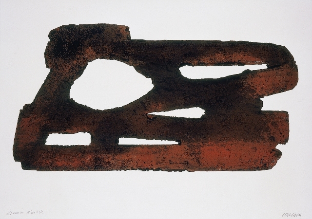 Pierre Soulages, Eau-forte XXVII, 1974, 1 cuivre, 53 x 76 cm - 35 x 69 cm, Collection particulière. Photo: F. Walch © ADAGP, Paris 2009