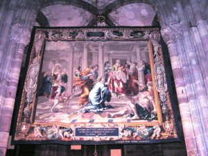 Tapisserie Darbringung im Tempel (Foto: MP)