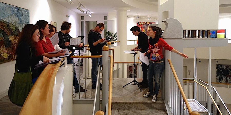 Ein Bürohaus wird zur Klangkathedrale