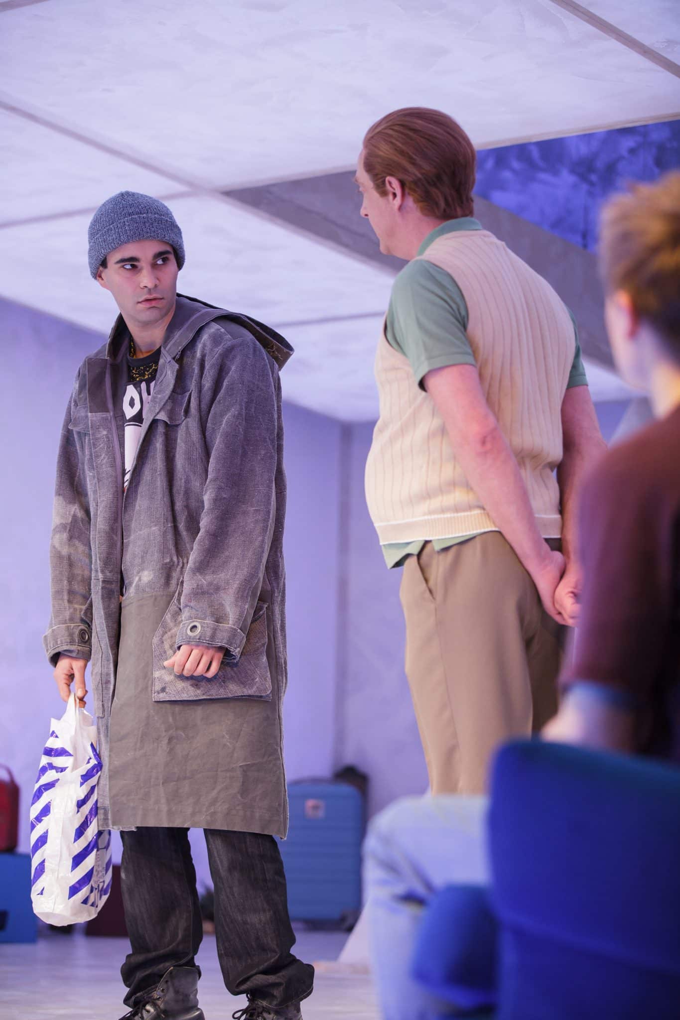 Luka Dimic als Tschick Uwe Achilles als Wagenbach Meo Wulf als Maik Klingenberg TdJ Tschick c Rita Newman tdj 1055 ak 01